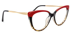 Marcus Cat eye Red plastic Glasses