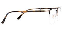 Simms Square Black metal Glasses