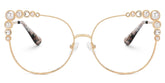Wallice Cat eye Gold metal Glasses