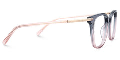 Vilmarie Oval Gray Pink acetate Glasses