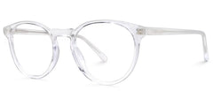 Kasey Round Clear acetate Glasses