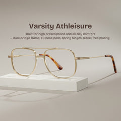 Poppy Aviator Gold metal Glasses