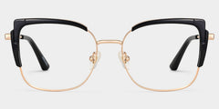 Jesmin Square Black mixed Glasses