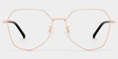Bivins Geometric Gold metal Glasses