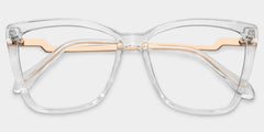 Corlette Cat eye Clear mixed Glasses