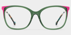 Nico Square Green acetate Glasses