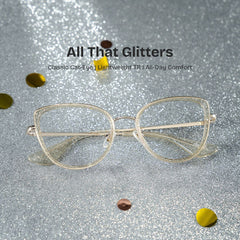 Celine Cat eye Gold acetate Glasses