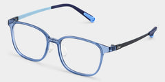 Lane ( Age 13-19 ) Rectangle Blue Clear TR90 Glasses