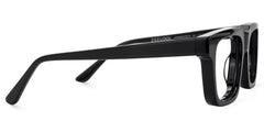 Larsen Rectangle Black acetate Glasses