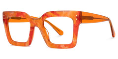 Agaton Square Orange acetate Glasses
