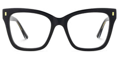 Rory Square Black acetate Glasses