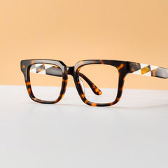 Harriet Square Tortoise acetate Glasses