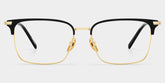 Maxwell Browline Black metal Glasses