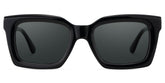 Solana Rectangle Black acetate Glasses