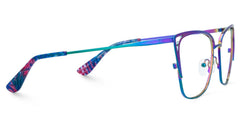 Winters Cat eye Iridescent metal Glasses