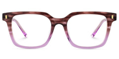 Pagel Rectangle Puple acetate Glasses