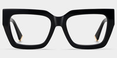 Maddox Square Black acetate Glasses