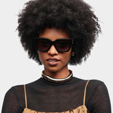 Maddox Square Black acetate Glasses