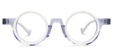 Glanton Round White acetate Glasses