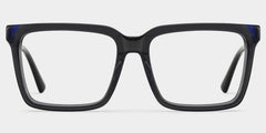 Troy Rectangle Dark Gray acetate Glasses