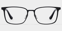 Aubrey Rectangle Black metal Glasses