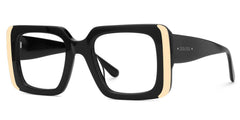 Jesse Rectangle Black acetate Glasses