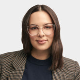 Estrada Cat eye Black-Clear mixed Glasses