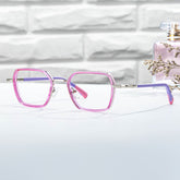 Piglet ( Age 8-12 ) Geometric Purple mixed Glasses