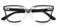 Benguie Square Black Clear acetate Glasses