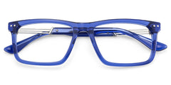 Emerson Rectangle Blue mixed Glasses