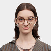 Zoe Square Tortoise acetate Glasses