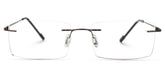 Rogers Rectangle Black metal Glasses