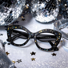 Giselle Cat eye Black acetate Glasses