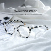 Miles Square Cow acetate Glasses