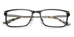 Roxana Rectangle Black metal Glasses