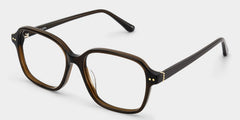 Clementine Square Brown acetate Glasses