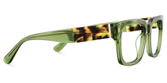 Fulford Rectangle Green acetate Glasses