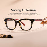Angela Square Tortoise acetate Glasses