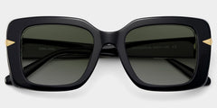 Neon Square Black acetate Glasses