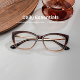Harlow Rectangle Brown TR90 Glasses