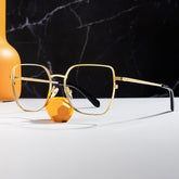 Fife Geometric Gold metal Glasses