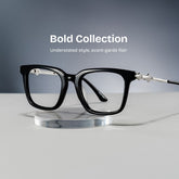 Reese Square Black mixed Glasses