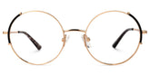 Rindy Round Black metal Glasses