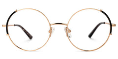 Rindy Round Black metal Glasses