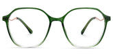 Lekesha Geometric Green mixed Glasses