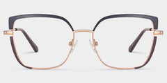 Grasso Square Two-Tone metal Glasses