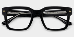 Benjamin Rectangle Black acetate Glasses