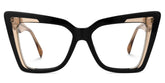 Brooklyn Cat eye Black acetate Glasses