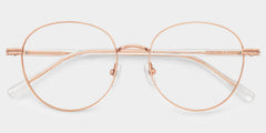 Celena Round Rose-Gold titanium Glasses