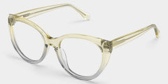 Kiera Cat eye Green acetate Glasses